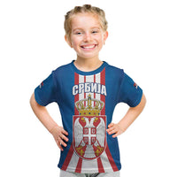 Personalized Serbia Coat of Arms Kid T Shirt The Serbian Eagle and Serbian cross