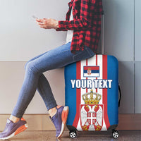 Personalized Serbia Coat of Arms Luggage Cover The Serbian Eagle and Serbian cross