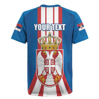 Personalized Serbia Coat of Arms Rugby Jersey The Serbian Eagle and Serbian cross