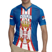 Personalized Serbia Coat of Arms Rugby Jersey The Serbian Eagle and Serbian cross