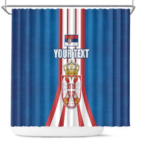 Personalized Serbia Coat of Arms Shower Curtain The Serbian Eagle and Serbian cross