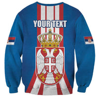 Personalized Serbia Coat of Arms Sweatshirt The Serbian Eagle and Serbian cross