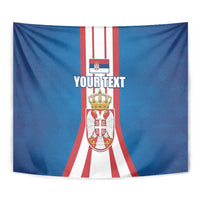 Personalized Serbia Coat of Arms Tapestry The Serbian Eagle and Serbian cross