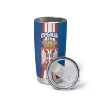 Personalized Serbia Coat of Arms Tumbler Cup The Serbian Eagle and Serbian cross