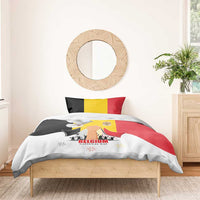 Belgian National Day Bedding Set 21th July Flag with Dove