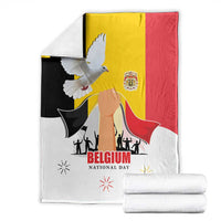Belgian National Day Blanket 21th July Flag with Dove