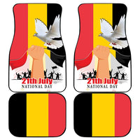 Belgian National Day Car Mats 21th July Flag with Dove