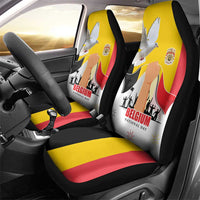 Belgian National Day Car Seat Cover 21th July Flag with Dove