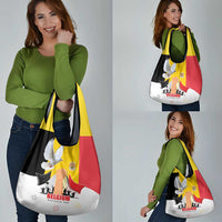 Belgian National Day Grocery Bag 21th July Flag with Dove