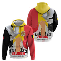 Belgian National Day Hoodie 21th July Flag with Dove