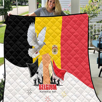 Belgian National Day Quilt 21th July Flag with Dove