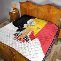 Belgian National Day Quilt 21th July Flag with Dove