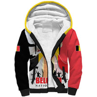 Belgian National Day Sherpa Hoodie 21th July Flag with Dove