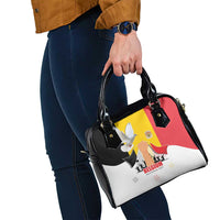 Belgian National Day Shoulder Handbag 21th July Flag with Dove