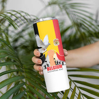 Belgian National Day Skinny Tumbler 21th July Flag with Dove