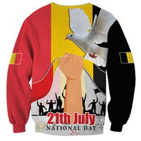 Belgian National Day Sweatshirt 21th July Flag with Dove