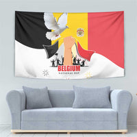 Belgian National Day Tapestry 21th July Flag with Dove