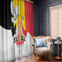 Belgian National Day Window Curtain 21th July Flag with Dove