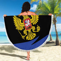 Russia Coat of Arms Beach Blanket Russian Eagle Two Heads Simple Style LT17 - Wonder Print Shop