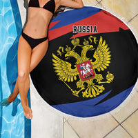 Russia Coat of Arms Beach Blanket Russian Eagle Two Heads Simple Style LT17 - Wonder Print Shop