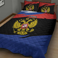 Russia Coat of Arms Quilt Bed Set Russian Eagle Two Heads Simple Style LT17 - Wonder Print Shop