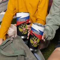 Russia Coat of Arms Tumbler Cup Russian Eagle Two Heads Simple Style LT17 - Wonder Print Shop