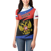 Russia Coat of Arms Women Polo Shirt Russian Eagle Two Heads Simple Style LT17 - Wonder Print Shop