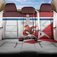 Custom Serbia Football Back Car Seat Cover Sporty Style with Eagle Mascot