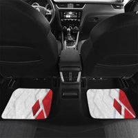 Custom Serbia Football Car Mats Sporty Style with Eagle Mascot