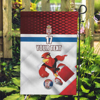 Custom Serbia Football Garden Flag Sporty Style with Eagle Mascot