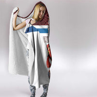 Custom Serbia Football Hooded Blanket Sporty Style with Eagle Mascot