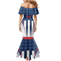 Custom Serbia Basketball Champions Mermaid Dress Sporty Style with Coat of Arms