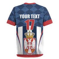Custom Serbia Basketball Champions Rugby Jersey Sporty Style with Coat of Arms