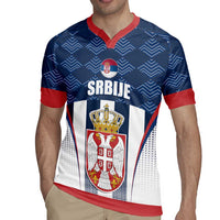 Custom Serbia Basketball Champions Rugby Jersey Sporty Style with Coat of Arms