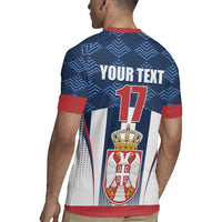 Custom Serbia Basketball Champions Rugby Jersey Sporty Style with Coat of Arms