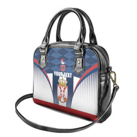 Custom Serbia Basketball Champions Shoulder Handbag Sporty Style with Coat of Arms