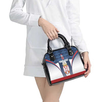 Custom Serbia Basketball Champions Shoulder Handbag Sporty Style with Coat of Arms