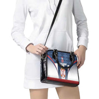 Custom Serbia Basketball Champions Shoulder Handbag Sporty Style with Coat of Arms