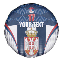 Custom Serbia Basketball Champions Spare Tire Cover Sporty Style with Coat of Arms