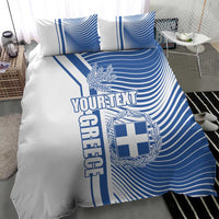 Personalized Greece Coat of Arms Bedding Set Greek cross and Two Laurel Branches