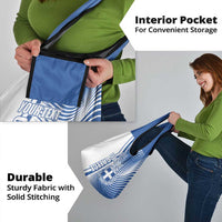 Personalized Greece Coat of Arms Grocery Bag Greek cross and Two Laurel Branches