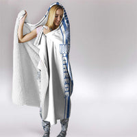 Personalized Greece Coat of Arms Hooded Blanket Greek cross and Two Laurel Branches