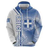 Personalized Greece Coat of Arms Hoodie Greek cross and Two Laurel Branches