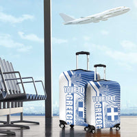 Personalized Greece Coat of Arms Luggage Cover Greek cross and Two Laurel Branches