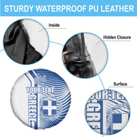 Personalized Greece Coat of Arms Spare Tire Cover Greek cross and Two Laurel Branches