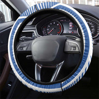 Greece Coat of Arms Steering Wheel Cover Greek cross and Two Laurel Branches