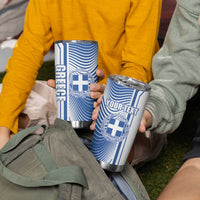 Personalized Greece Coat of Arms Tumbler Cup Greek Cross and Two Laurel Branches