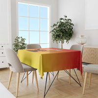 Personalized Spain Bull with Crown Tablecloth Espana Flag with Coat of Arms