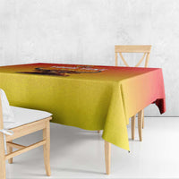 Personalized Spain Bull with Crown Tablecloth Espana Flag with Coat of Arms