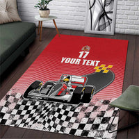 Custom Spain Formula One Area Rug Motorsport with Flag F1 World Championship